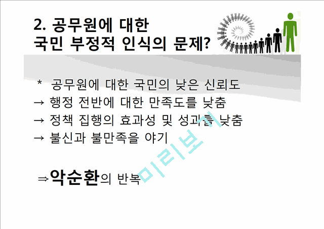 [3000원] 공무원과 국민의 상호불신,공무원에 대한 부정적 인식,대한민국공무원.pptx